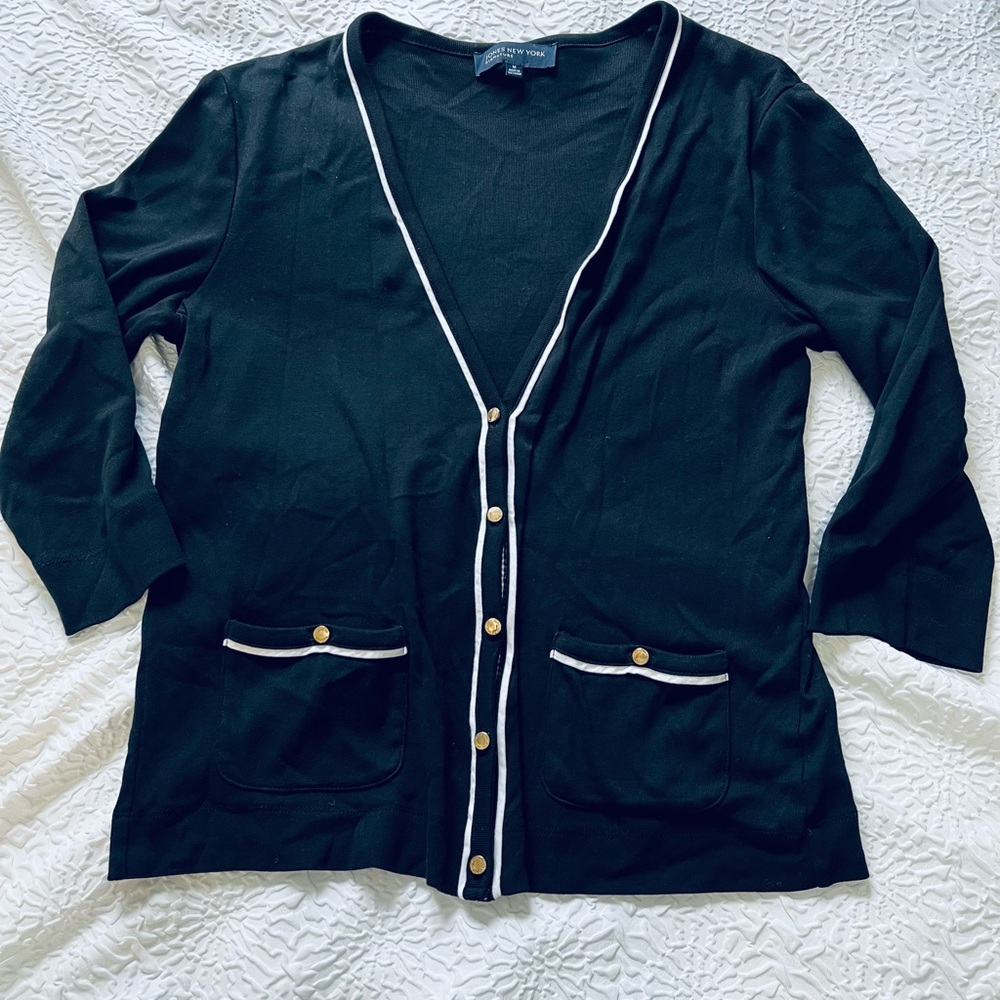 Jones New York Navy Cardigan- M